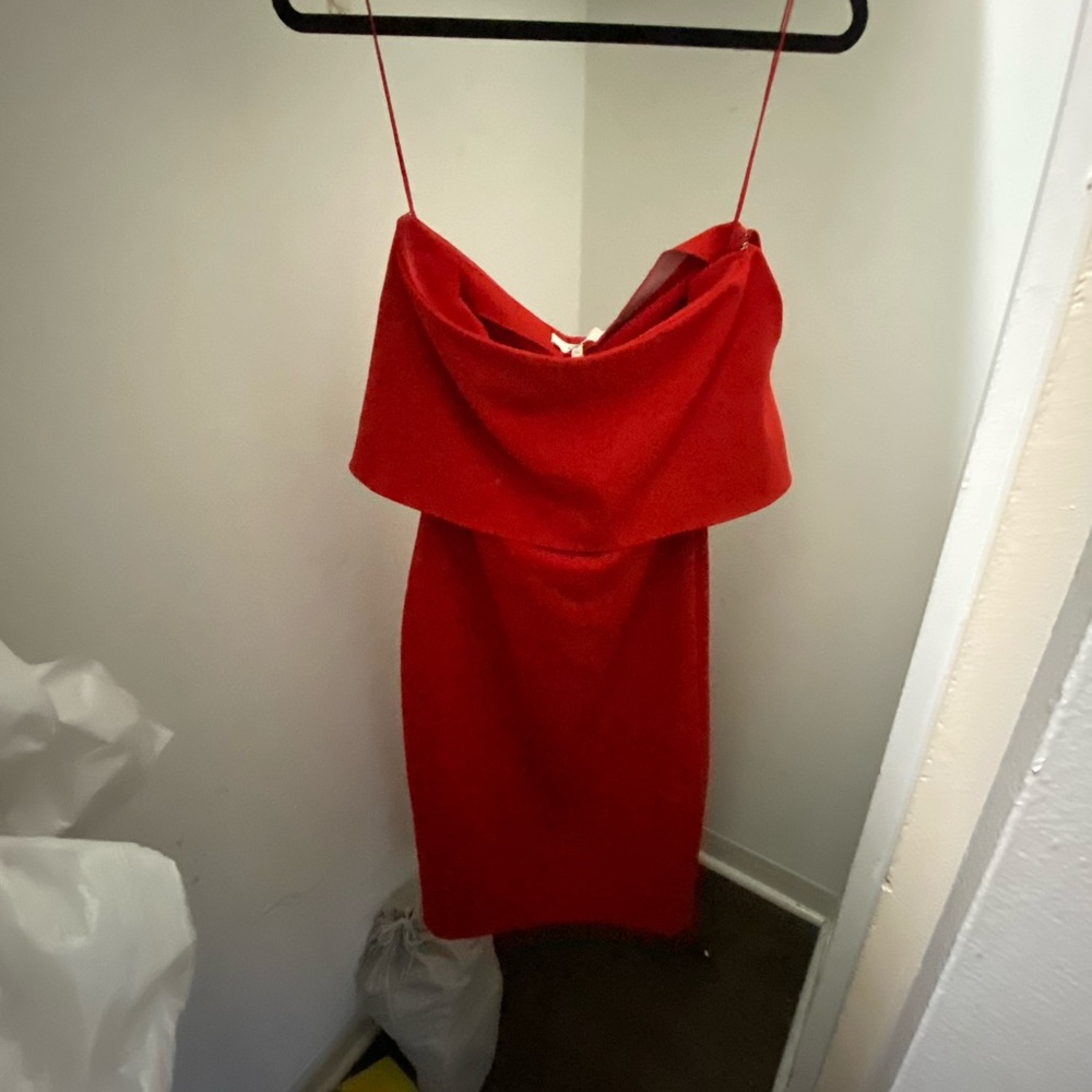 Likely Red Strapless Mini Dress Size 2